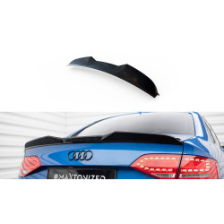 MAXTON DESIGN estensione spoiler 3D per Audi S4 Sedan B8, nero lucido