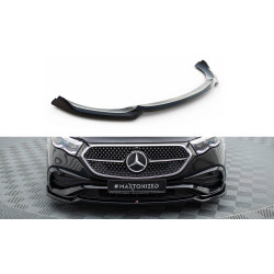 MAXTON DESIGN splitter anteriore per Mercedes-Benz E AMG-Line W214, nero lucido, V1