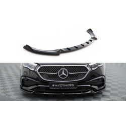 MAXTON DESIGN splitter anteriore per Mercedes-Benz E AMG-Line W214, nero lucido, V2