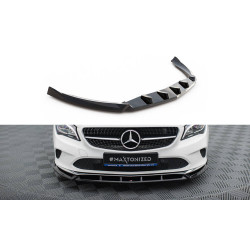 MAXTON DESIGN splitter anteriore per Mercedes-Benz CLA C117 Facelift, nero lucido
