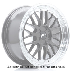 Japan Racing JR23 16x7 ET20-45 5H BLANK Nero lucido con bordo lavorato