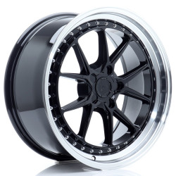 Japan Racing JR39 19x8,5 ET15-35 5H BLANK Nero lucido con bordo lavorato