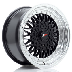Japan Racing JR9 16x8 ET25 BLANK Nero lucido con bordo lavorato