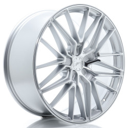 Japan Racing JR38 22x10 ET20-57 5H BLANK Argentato Lavorato