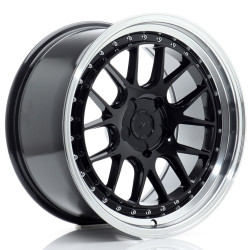 Japan Racing JR40 18x9,5 ET15-35 5H BLANK Nero lucido con bordo lavorato