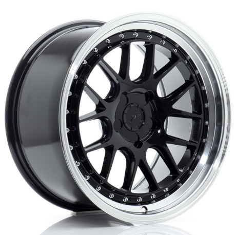 Cerchi in lega Japan Racing JR40 18x9,5 ET15-35 5H BLANK Nero lucido con bordo lavorato | race-shop.it
