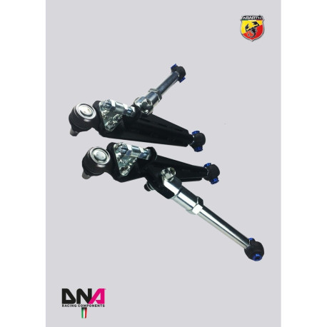 Bracci regolabili DNA RACING front adjustable suspension arms kit for FIAT 500 Abarth EU | race-shop.it