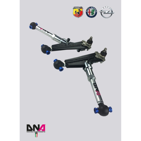 Fiat DNA RACING front adjustable suspension arms kit for FIAT GRANDE PUNTO/ABARTH INCL. (2005 - 2012) | race-shop.it