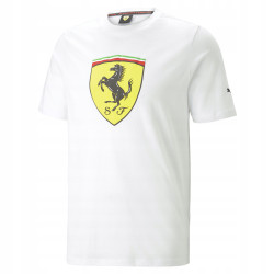 T-shirt da uomo FERRARI Puma Big Shield, bianco