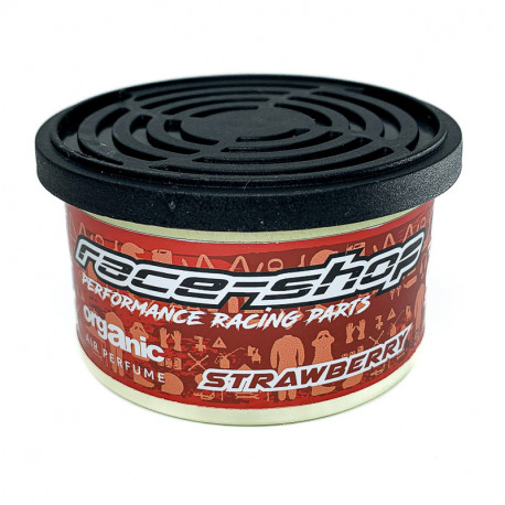 Vôňa do auta RACES Profumo per auto in lattina RACES ORGANICS, Strawberry | race-shop.it