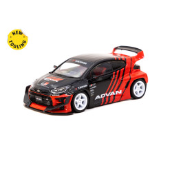 TARMAC WORKS modellino di auto Pandem Toyota Yaris | ADVAN