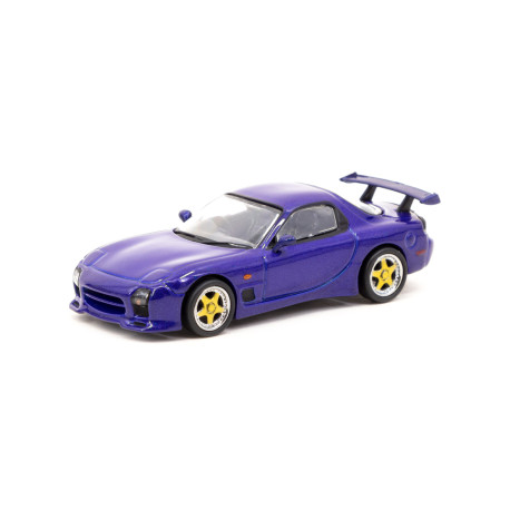 Modelli dell'auto TARMAC WORKS modellino di auto Mazda RX-7 FD3S Mazdaspeed A-Spec | Innocent Blue Mica | race-shop.it