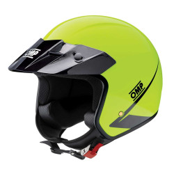 Casco jet da corsa omologato ECE OMP Star, giallo fluo
