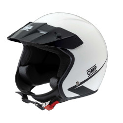 Casco jet da corsa omologato ECE OMP Star, bianco