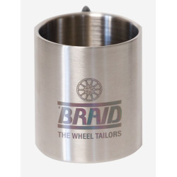 Braid mug, mettalic