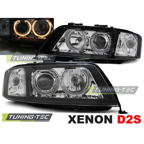 Fari XENON FARI ANGEL EYES NERO per AUDI A6 10.99-06.01 | race-shop.it