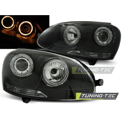 FARI ANGEL EYES NERO per VW GOLF 5 10.03-09