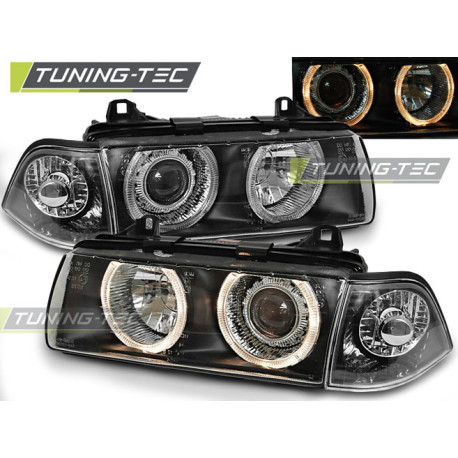 Fari FARI ANGEL EYES NERO per BMW E36 12.90-08.99 | race-shop.it