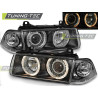HEADLIGHTS ANGEL EYES BLACK fits BMW E36 12.90-08.99
