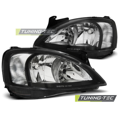 Fari OPEL CORSA C 11.00-09.06 NERO | race-shop.it