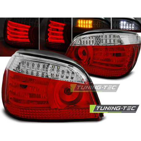 Fari LED FARI POSTERIORI ROSSO BIANCO per BMW E60 07.03-07 | race-shop.it