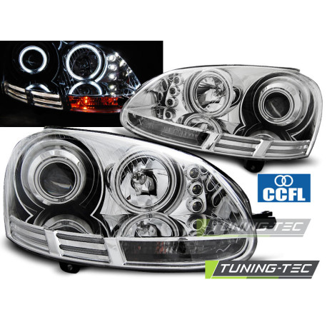 Fari FARI ANGEL EYES CCFL CROMO per VW GOLF 5 10.03-09 | race-shop.it