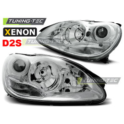 FARI ALLO XENO CROMO per MERCEDES W220 S-KLASA 10.02-05.05
