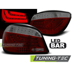 LED BAR FARI POSTERIORI ROSSO SFUMATI per BMW E60 03.07-12.09