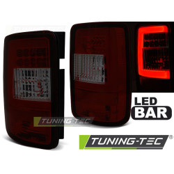 LED BAR FARI POSTERIORI ROSSO SFUMATI per VW CADDY 03-03.14