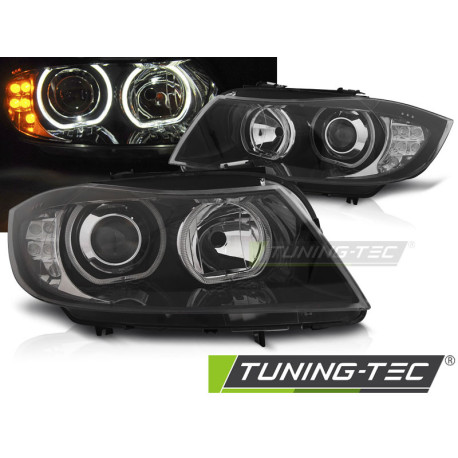 Fari FARI ANGEL EYES LED INDICATORE NERO per BMW E90/E91 03.05-11 | race-shop.it
