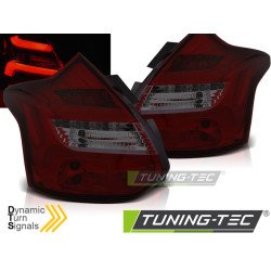 FORD FOCUS 3 11-10.14 HATCHBACK ROSSO LED SFUMATO BAR SEQ IND.