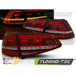 TUNING-TEC fanali posteriori a LED (Sport, SEQ) per VW GOLF 7 13-17, rosso-bianco
