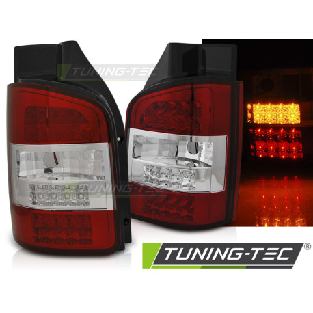 Fari LED FARI POSTERIORI ROSSO BIANCO per VW T5 04.03-09 TRASNPORTER | race-shop.it