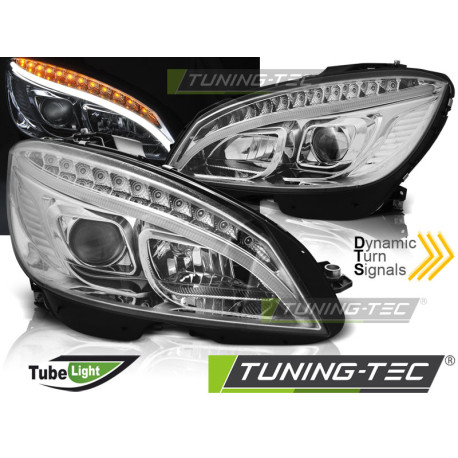 Fari FARI LUCE AL NEON CROMO SEQ per MERCEDES W204 07-10 | race-shop.it