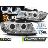 XENON HEADLIGHTS ANGEL EYES LED DRL CHROME fits BMW E90/E91 09-11