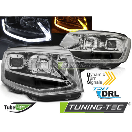 Fari FARI LUCE AL NEON CROMO DRL SEQ per VW T6 15-19 | race-shop.it