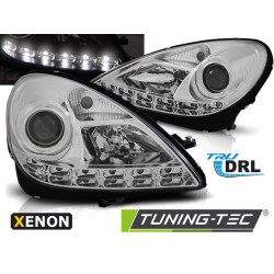FARI ALLO XENO DRL CROMO per MERCEDES R171 SLK 04-11