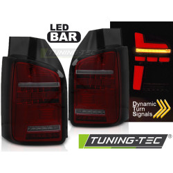 LED BAR FARI POSTERIORI ROSSO SFUMATI SEQ per VW T6.1 20- OEM LAMPADINA