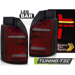 LED BAR FARI POSTERIORI ROSSO SFUMATI SEQ per VW T6.1 20- OEM LAMPADINA