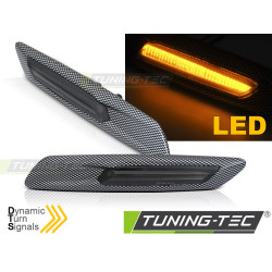 INDICATORI DI DIREZIONE CARBON SFUMATI SEQ LED per BMW F10/F11 10-13