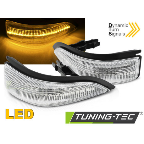 Fari INDICATORI DI DIREZIONE NELLO SPECCHIETTO BIANCO LED per TOYOTA YARIS III 11-19 | race-shop.it