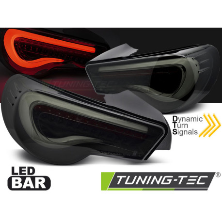 Fari TOYOTA GT86 12-21 LED BAR NERO SFUMATI BIANCO SEQ | race-shop.it