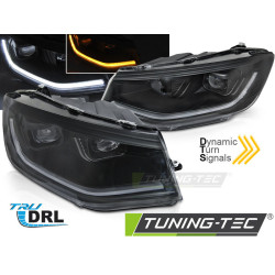 FARI A LED TUBE LIGHT NERO DRL SEQ per VW CADDY 20-
