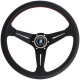 Volanti Nardi Deep Corn Steering Wheel, leather, 80mm Dish, 350mm | race-shop.it