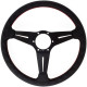 Volanti Nardi Deep Corn Steering Wheel, leather, 80mm Dish, 350mm | race-shop.it