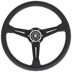 Volante sportivo a 3 razze Nardi Classic ND36, 360mm, pelle, calice 40mm, nero