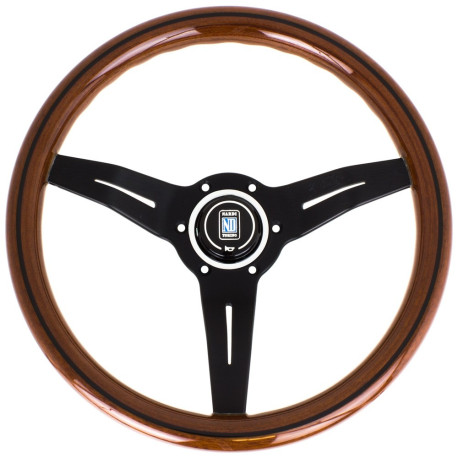 Volanti Nardi Deep Corn Steering Wheel, Wood, 50mm Dish, 330mm, black spokes | race-shop.it
