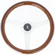 Volanti Nardi Classic ND36 Steering Wheel, Wood, 40mm Dish, black wood inlay | race-shop.it