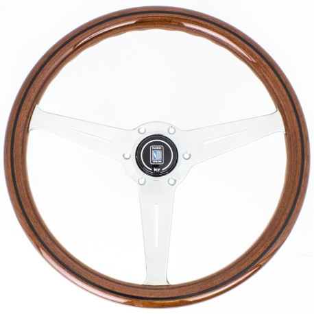 Volanti Nardi Classic ND36 Steering Wheel, Wood, 40mm Dish, black wood inlay | race-shop.it