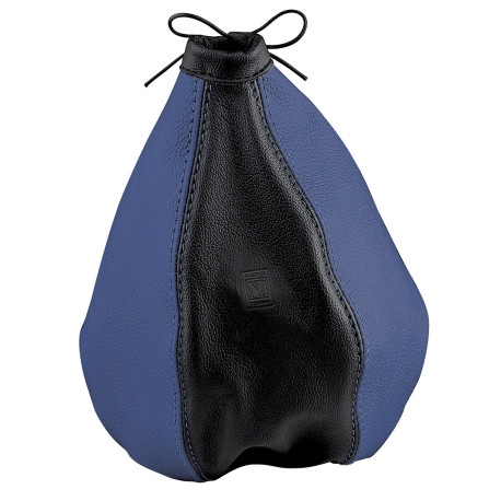Pomelli cambio e freni a mano Nardi Cuffia del cambio in Pelle Nera e Blu | race-shop.it